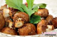 Жареная картошка с грибами шампиньонами